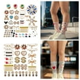 thumbnail image 4 of Grofry 55 Pcs Junk Socks Charms Kit Multi Shapes Faux Peral Decor Brooches And Safety Pins Socks DIY Accessories, 4 of 8