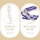 thumbnail image 3 of Cadenas de cintura hechas a mano con cuentas de playa, cadenas de cintura decorativas para el vientre, joyas de bikini, cadenas de cintura para mujer (conjunto de esquema de color azul oscuro), 3 of 5