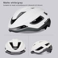 thumbnail image 3 of Naiovety Sombrero de seguridad Casco de bicicleta Equipo de protección Ajuste de alta resolución Equipo de ciclismo Protector de cabeza Gafas Ciclismo Blanco mate-gris, 3 of 6