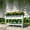 White, variant on Musser Raised Garden Stand 2 Tiers Garden Bed Elevated Wooden Planter For Patio/Backyard/Balcony/Greenhouse Black