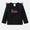 Black, variant on Barbie Toddler Girls Tops Pink Heart Graphic Long Sleeve Tee Birthday Gift Sizes 2-6