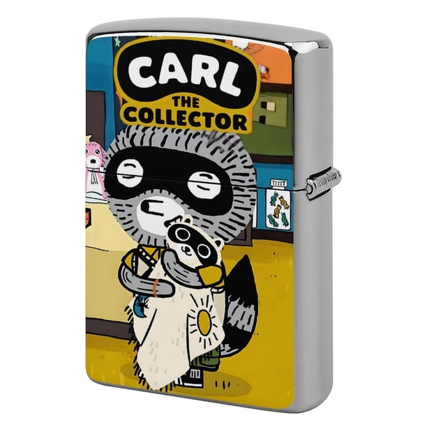 Carl el coleccionista-theme Copper Metal Lighter Shell, Premium Replacement Refillable Lighter Case with Durable Metal Construction, Compatible with Zippo and Most Standard Lighter Models