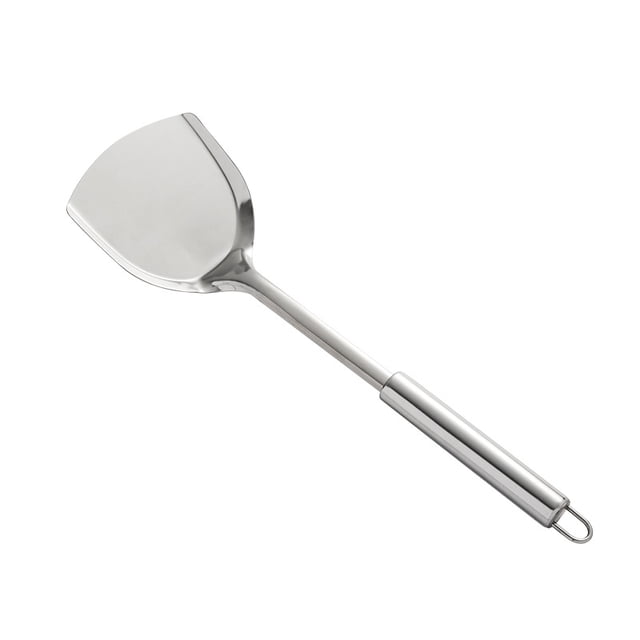Nvzi Utensilio de cocina de acero inoxidable, 33 x 9,5 cm, mango ergonómico, minimalismo moderno para la cocina, utensilio de cocina doméstico de uso diario - espátula, 1 unidad