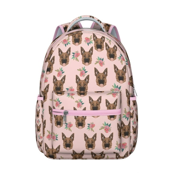 Cute Dog Paw Print Student Backpack with Playful Puppy Cartoon Design, Durable and Waterproof, Ideal for School and Travel