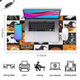 thumbnail image 5 of Long Mouse Pads for Desk,Halloween Icons Collage Pattern Desk Mats on Top Of Desks, Desk Mouse Pad Extra Large with 3mm Non-Slip Base and Stitched Edge for Gaming,Office,Work,Home 31.5x15.7in, 5 of 5