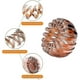 thumbnail image 1 of Pinzas para el cabello de 3 piezas Anillo para el cabello con cola de caballo alta Dispositivo para el cabello perezoso LingWen 8390615292719, 1 of 1