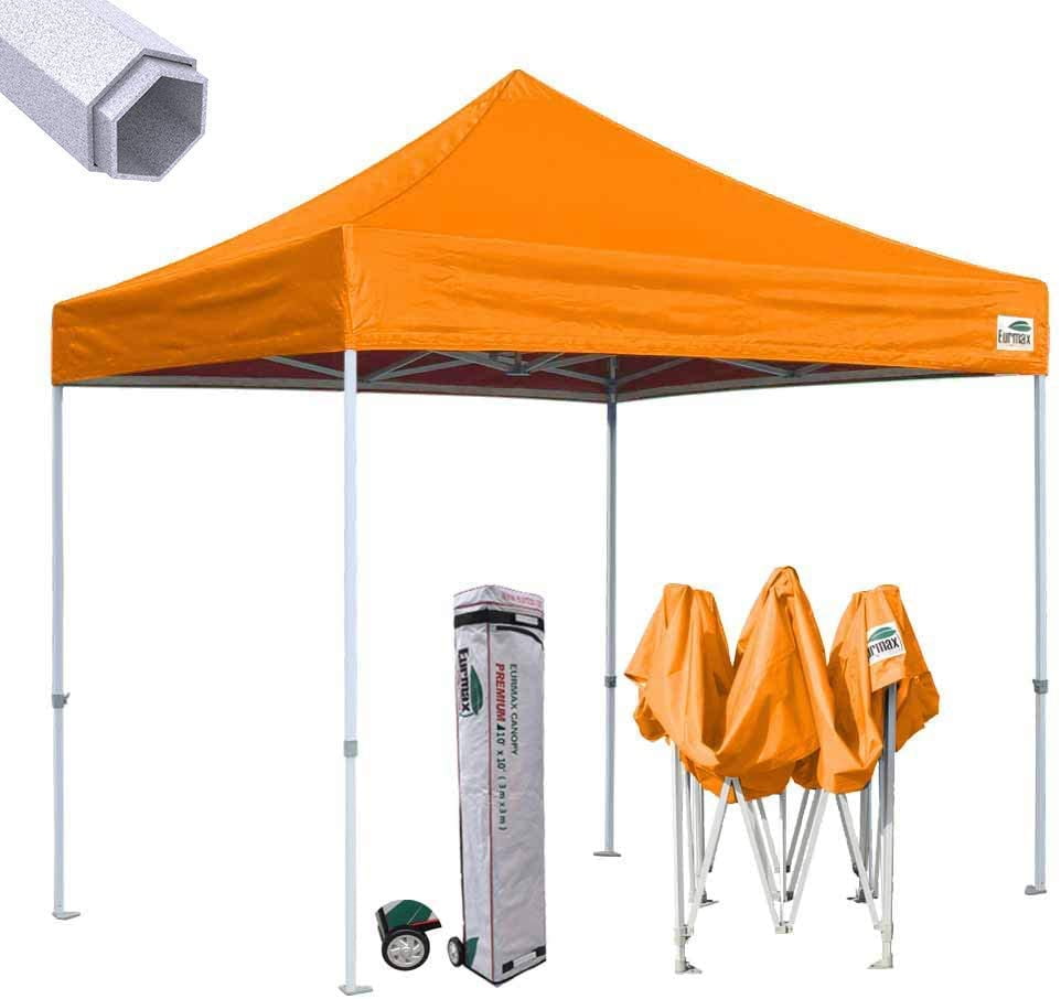 10x10 Orange Commercial Pop Up Canopy Outdoor Gazebo Instant Party Beach Tent 
