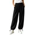 thumbnail image 6 of CQONEPT Womens Sweatpants High Waist Lounge Casual Joggers Drawstring Cuffs Athletic Lounge Pants Workout Casual Trousers with Pockets, 6 of 6