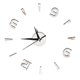 thumbnail image 2 of Uadme Etiqueta Engomada del Reloj De Pared, Decoración del Reloj del Espejo Acrílico De 1 Mm Decoración Moderna De La Habitación De La Oficina En El Hogar De La Pared De DIY(Plata), 2 of 5