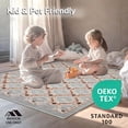 thumbnail image 4 of ODIKA 4'x6' Machine Washable Non-Slip Area Rug, Geometric Modern Indoor High Traffic Rug, Gray, 147214, 4 of 7
