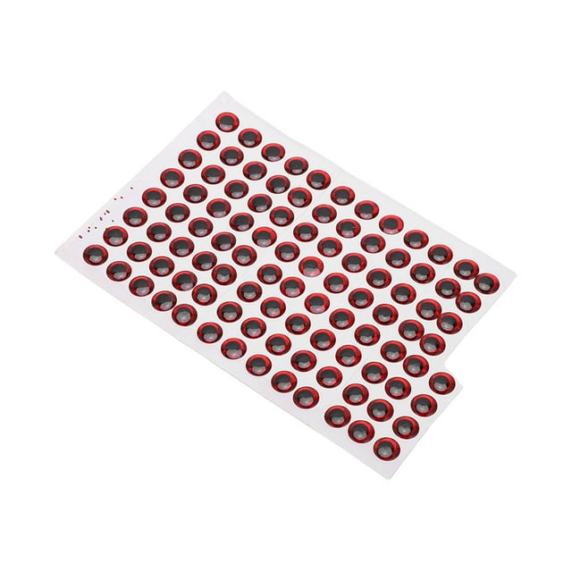 Artificial Fish Eyes, Fish Eyes Sticker 3D Design Professional Fishing Accessories For Baits For DIY Red