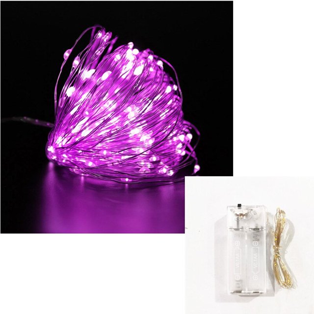 Guirnalda de caja de batería de alambre de cobre de 1m/2m/3m/10m, decoración de boda LED para decoración del hogar, hada para decoración de fiesta, cadena de luces Tan Jianjun unisex