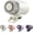 White, variant on Clip On Air Conditioner Fan with Semiconductor Cooling, 199 Speeds Adjustable Portable Mini Cooling Fan with LED Display, 360° Rotation, USB Rechargeable for Car, Desk, Bike, Outdoor (Black)