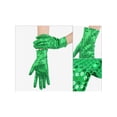 thumbnail image 3 of INSPIRE CHIC Women's Sequin Wrise Gloves Female Full Finger Sparkly Dance Sleeves for Female Party Banquet Costume Prom Dress Green, 3 of 5
