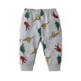 thumbnail image 4 of Esho 2Pcs Infant Baby Boys Sweatshirt Jogger Clothes Set, Toddler Boys Dinosaur Print Hoodie Tops + Pants Sweatsuit Outfits, Size 3M-3T, 4 of 8