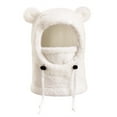 thumbnail image 1 of Chapeau Chaud avec Oreilles d'Ours Mignon pour Garçons et Filles avec Protection des Oreilles et Réchauffe-Cou, 1 of 2