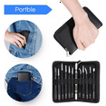 thumbnail image 2 of Tweezers 24 Pieces ESD Tweezers Tools Kit Anti-Static Non-Magnetic Stainless Steel Multi-Standard with Storage Bag, 2 of 6