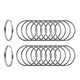 thumbnail image 1 of Newflager Llaveros planos de 2.0 in – Llaveros grandes divididos – Clips circulares de acero plateado con bordes redondos – Conector de llavero resistente (paquete de 20), 1 of 5