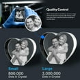 thumbnail image 2 of 3D Crystal Photo Heart Shape Innovation Crystal Picture Personalized Gifts with Your Photo Customized Couples Pet Gifts with Colorful Light Base for Mom, Dad, Men, Women, Christmas (Small Premuim), 2 of 10