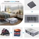 thumbnail image 3 of Onlyeasy Bolsas plegables debajo de la cama, paquete de 2 - Mantas, ropa, edredones, bolsa de almacenamiento, organizador con cremallera transpirable para dormitorio con ventana transparente y 4 asas,, 3 of 5