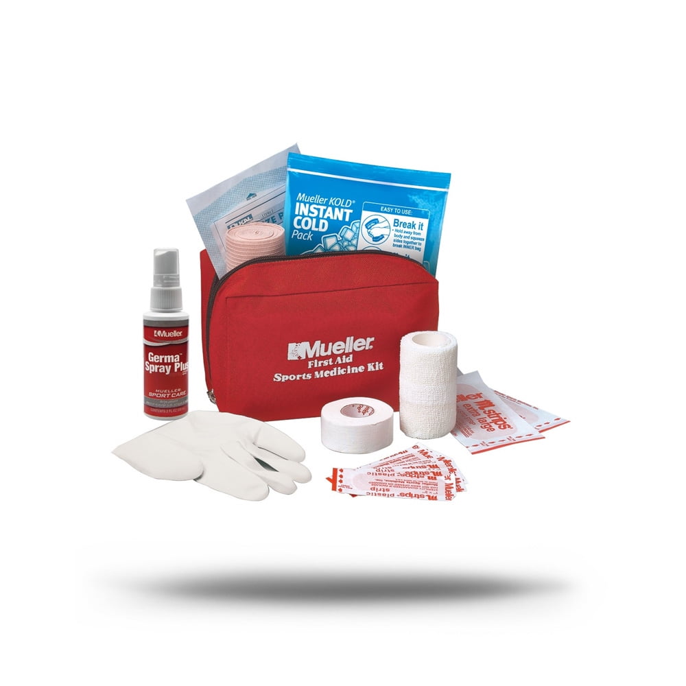 Mueller First Aid Sports Medicine Kit Red