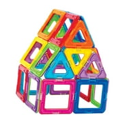 Magformers Basic Rainbow Set Multicolor Magnetic Tiles 30 Pieces