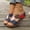 Navy Wedge Shoes for Women, variant on CYMMPU Women's Leaf Applique Wedge Slide Sandals Open Toe Slip On Footwear for Casual Summer Daily Wear Black 43