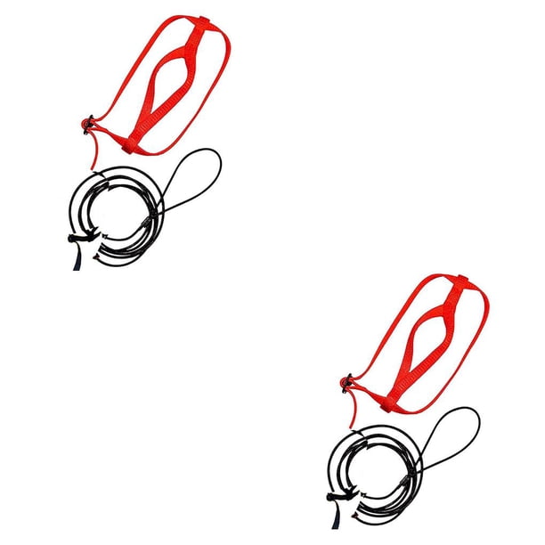 Greeniant Arnés para pájaros, correa de nailon, cuerda de entrenamiento, accesorios para exteriores, alambre elástico de larga duración, Rojo 2piezas