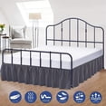 thumbnail image 2 of YOPTOP Cottington Lane Ruffled Bed Skirt- Microfiber- White  Queen 16 Inch Drop Split Corner Bed Skirt With Platform,darkgrey,Full, 2 of 5