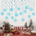 thumbnail image 4 of ZPAQI Christmas Swirls Snowflake Ornament Ceiling Wall Decoration for Holiday, 4 of 13