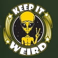 thumbnail image 6 of Wild Bobby Keep It Weird Alien Men Premium Tri Blend Tee, 6 of 6