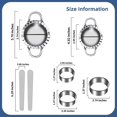 thumbnail image 5 of Dumpling Maker Mold Set and Cutter 7 Pcs Empanadas Press Dumplings Maker Machine, Stainless Steel Pierogi Cutter Press Pot Sticker Molds, Easy tool for Chinese Wonton Goya Dough Pie Ravioli, 5 of 5