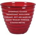 thumbnail image 7 of Robert Allen Home & Garden IronStone 6" Avondale Round Metal Planter in Autumn Blaze, 7 of 7