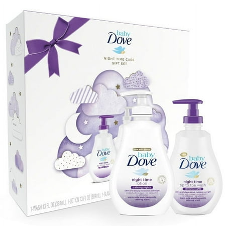Baby Dove Gift Set Night Time Care, 4 Count