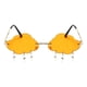 thumbnail image 1 of Gafas de sol Steampunk con borlas elegantes, gafas de conducción sin montura de moda para mujeres y hombres naranja, 1 of 4