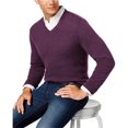 thumbnail image 1 of Suéter de punto de cachemira para hombre Club Room, morado, grande, 1 of 1