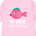 thumbnail image 4 of Inktastic My Daddy Takes Me Fishing Girls Girls Long Sleeve Toddler T-Shirt, 4 of 5