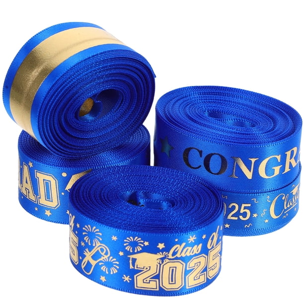 WASHWEPE Decorativa Azul Para Fiesta De Graduación Para Envoltura Y Adornos Creativos