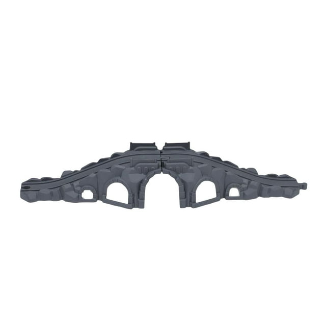 Vía de tren en miniatura con puente, juego de vías férreas, juguete educativo para niños 55cmx9.5cmx13cm