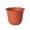 Brown-B, variant on Classic Brown Plastic Planter, Wavy Rim Garden Container with Base Tray, Lightweight Imitation Ceramic Vessel for Balcony Flowers & Home Decor