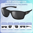 thumbnail image 3 of Bocaoying 4 Pack Polarized  Sports Sunglasses for Men, Mens Sunglasses Wrap Around UV400 Protection for Cycling Fishing Driving Golf, 3 of 7