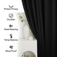 thumbnail image 4 of Deconovo 4 Pcs Navy Blue 42x30 inch Blackout Energy-Saving Rod Pocket Curtains for Bedroom, 4 of 7