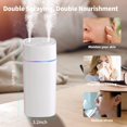 thumbnail image 5 of para dormitorio, mini humidificador de 600 ml para plantas, humidificadores personales de escritorio para interior de oficina, humidificador portátil de doble chorro, 5 of 5
