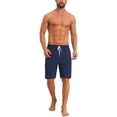 thumbnail image 2 of INSPIRE CHIC Men's Multiple Pockets Drawstring Waist Summer Board Shorts 32 Dark Blue, 2 of 4