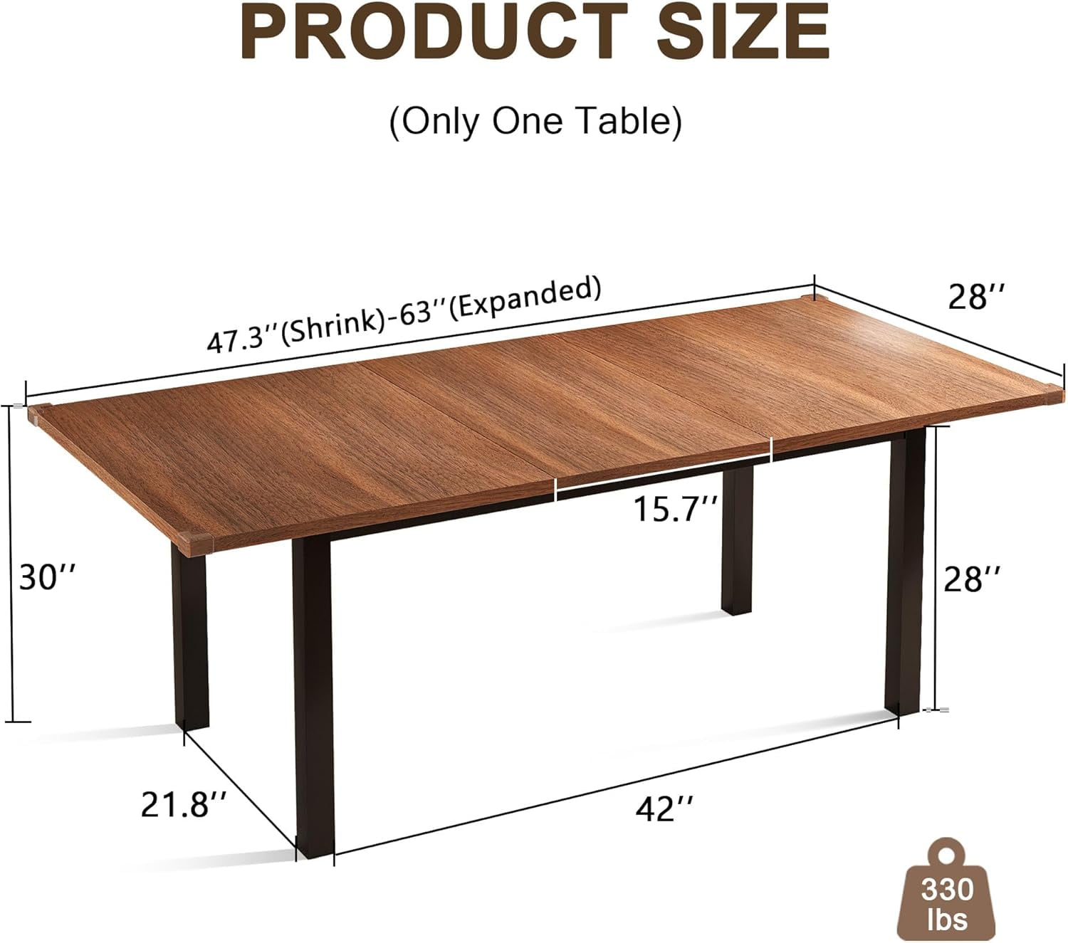 Nanashi】WOOD PANEL TABLE 120 Solid Wood Dining Table Japanese