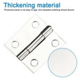 thumbnail image 3 of 8 Pieces Small Thickening Metal Foldable Butt Hinge For Cabinet Door Closet, Silver - 【1 inch】 25*24, 3 of 5