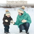 thumbnail image 5 of COOPLUS 3 PCS Winter Hat Scarf Gloves Set, Long Scarf Neck Warmer Beanie with Pom Pom Touchscreen Gloves Set Winter Gifts for Adults Children, 5 of 7