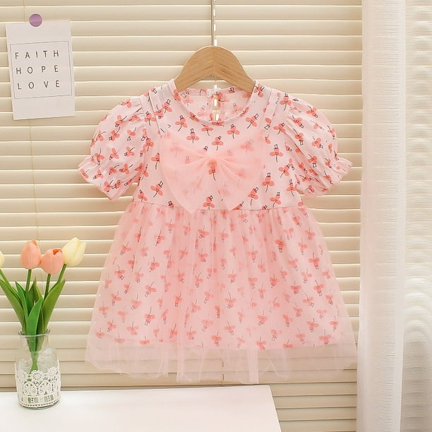 2023 nuevo verano algodón bebé niñas dibujos animados manga larga vestido ropa infantil niños princesa vestidos ropa Casual 0-3 años Tan Jianjun unisex