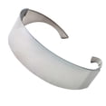 thumbnail image 2 of grinderPUNCH 80s Future Cyberpunk Visor Sunglasses with Cyclops Mirrored Lens Futuristic Style Men and Women, 2 of 5
