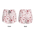 thumbnail image 6 of Goofa Flower Leaves Printed Women 2 in 1 Running Shorts,Quick Dry Athletic Workout Shorts,High Waisted Athletic Shorts with Liner Pockets-Medium, 6 of 9